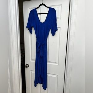 Latched Mama nursing dress - OSFM, size 6-18 - bright blue